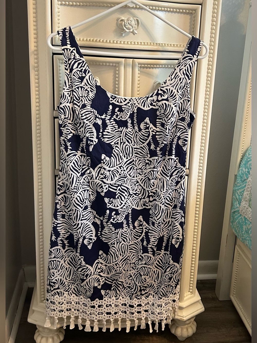 Lilly Pulitzer Thompson tank dress,  I herd you, Zebra print, Size 6
